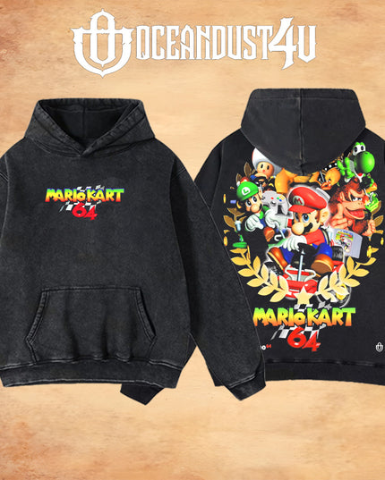 Video Games 'Rainbow Road 64' T-Shirt & Hoodie