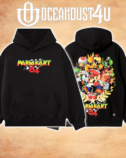 Video Games 'Rainbow Road 64' T-Shirt & Hoodie