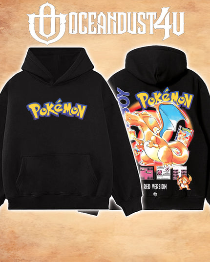 Video Games 'Pkmn Red Version' T-Shirt & Hoodie
